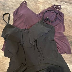 🖤💜 WORN ONCE 2-Aqua Green from Target 3 Tier Swim Tankinis - no bottoms